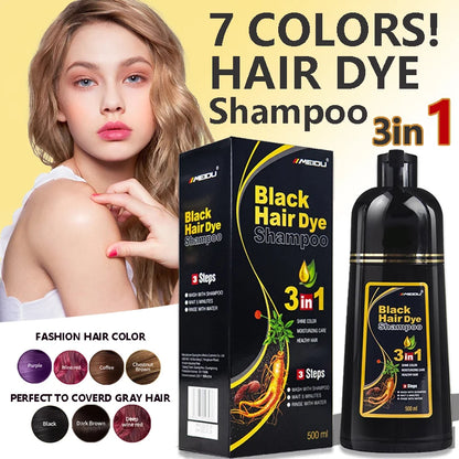 3 in 1 Hair Dye Shampoo